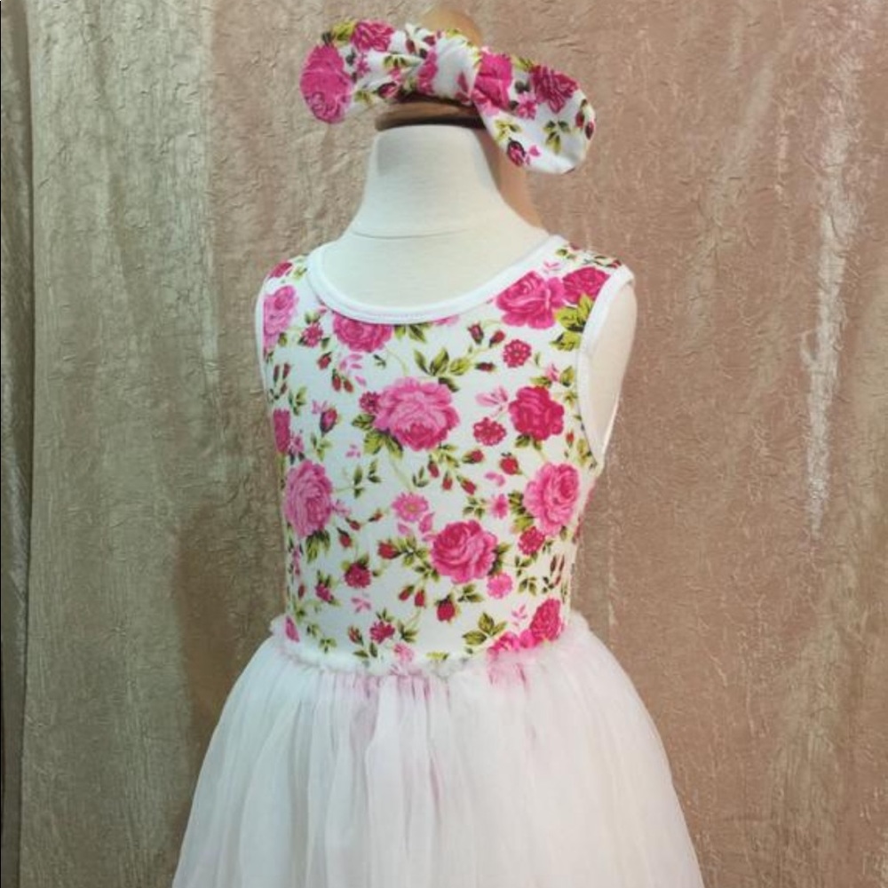 Pink Floral Ballerina Dress